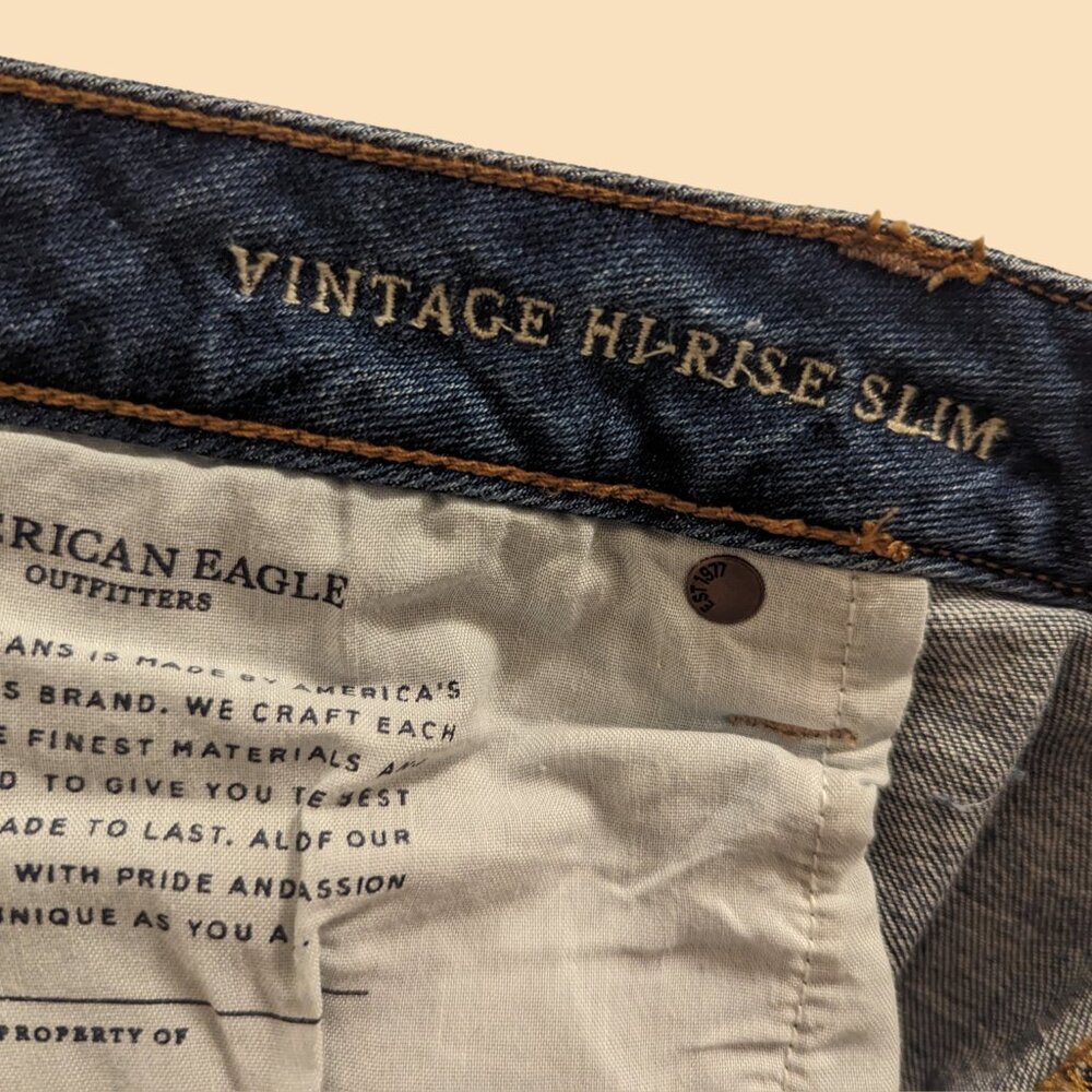 AEO DENIM X HI-RISE SLIM JEAN - Picture 10 of 12
